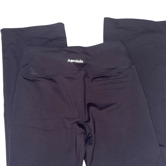 Agenlulu High Rise Bootcut Leggings Black Stretch Yoga Pants M - Picture 5 of 8